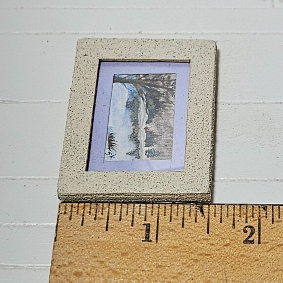 Watercolor Dollhouse Miniature Handpainted by Stephanie T. Kemper - Picture 3 of 3